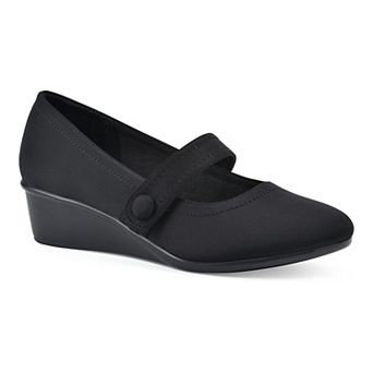 Cliffs by White Mountain Brightly Women's Wedge Mary Jane Shoes