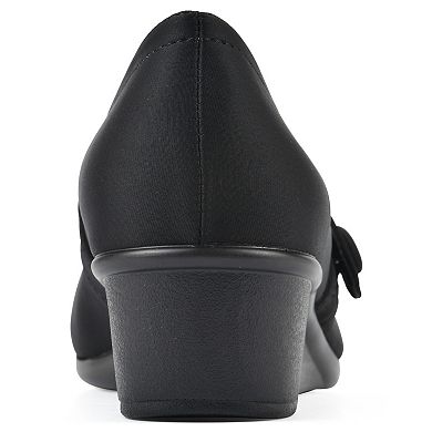 Cliffs by White Mountain Brightly Women's Wedge Mary Jane Shoes