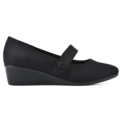 Cliffs by White Mountain Brightly Women's Wedge Mary Jane Shoes