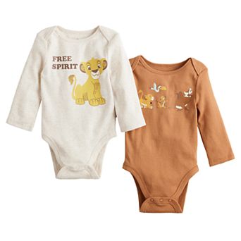 Disney's The Lion King Baby Long Sleeve 2-Pack Bodysuit by Jumping Beans®