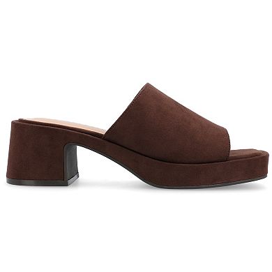 Journee Bessa Women's Tru Comfort Foam Slip On Platform Sandals