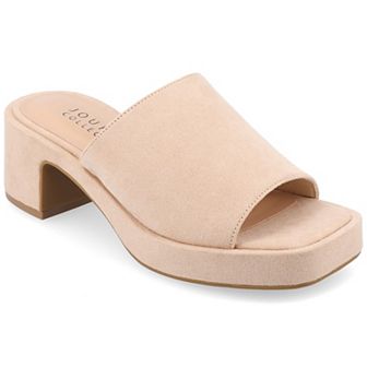 Journee Bessa Women's Tru Comfort Foam Slip On Platform Sandals