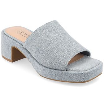Journee Bessa Women's Tru Comfort Foam Slip On Platform Sandals