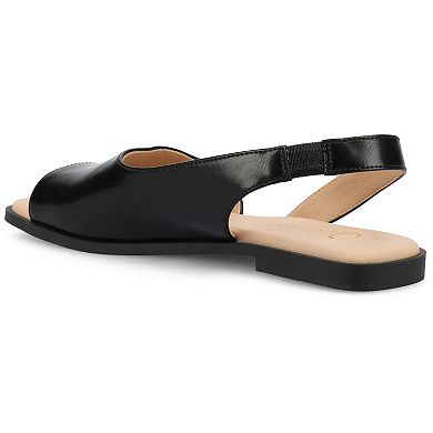 Journee Brinsley Women's Tru Comfort Foam Croco Texture Sling Back Sandals