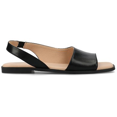 Journee Brinsley Women's Tru Comfort Foam Croco Texture Sling Back Sandals