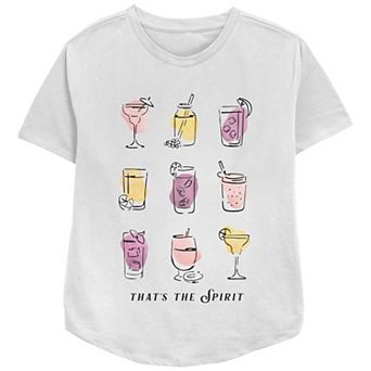 Women's Cocktails That's The Spirit Relaxed Fit Graphic Tee