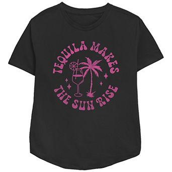Women's Tequila Makes The Sunrise Relaxed Fit Graphic Tee