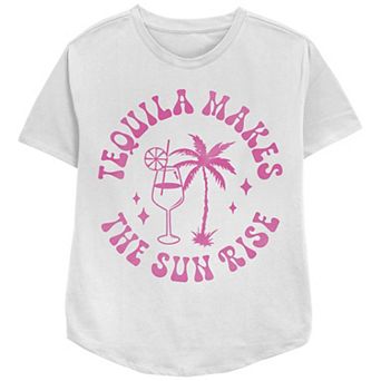 Women's Tequila Makes The Sunrise Relaxed Fit Graphic Tee