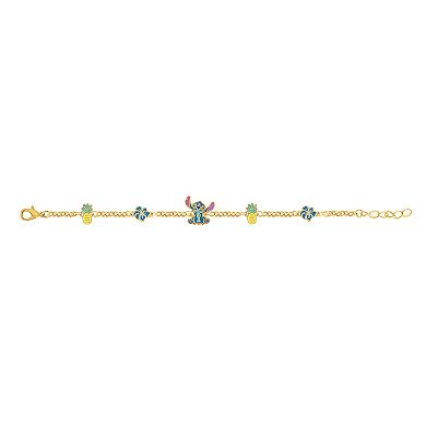 Disney's Lilo & Stitch 18k Gold Flash-Plated Station Bracelet