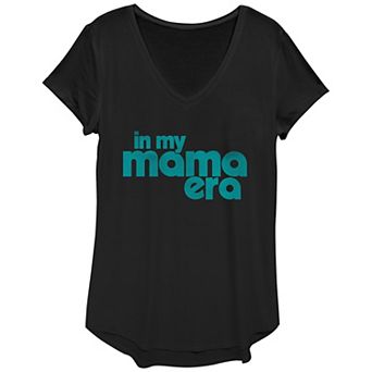 Women's In My Mama Era V-Neck Graphic Tee