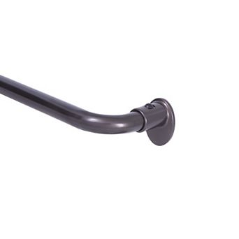 Kenney Lunar 5/8" Complete Blackout Room Darkening Adjustable Wrap Around Curtain Rod Set