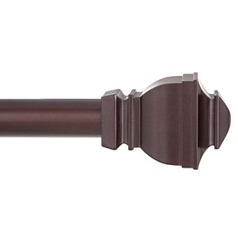 Kenney 1” Diameter Riley Value Decorative Adjustable Curtain Rod Set