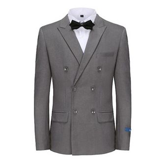 Braveman Men's Slim Fit 2 pc Double Breasted Suit