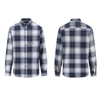 Braveman Men's Buffalo Plaid Button Down Classic Fit Flannel Shirt