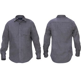 Braveman Men's Buffalo Plaid Button Down Classic Fit Flannel Shirt