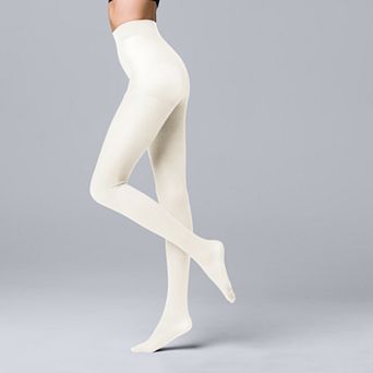 Women's Simply Vera Vera Wang Classic Rib 80D Sweater Tights