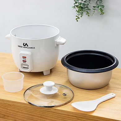 Uber Appliance Rapid Rice Cooker 6 Cup Capacity