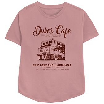 Women's The Princess And The Frog Duke's Café Relaxed Fit Graphic Tee