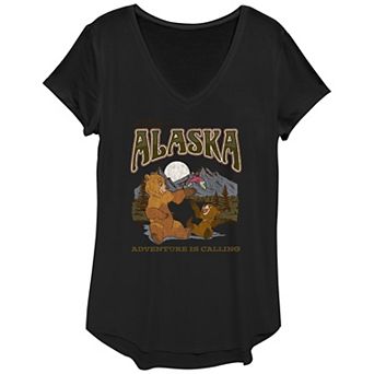 Women's Brother Bear Visit Alaska Graphic Tee