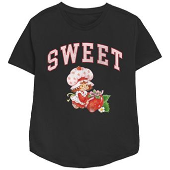 Women's Strawberry Shortcake Sweet Relaxed Fit Graphic Tee