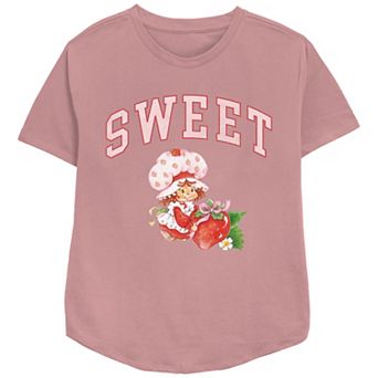 Women's Strawberry Shortcake Sweet Relaxed Fit Graphic Tee