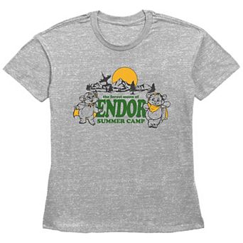 Women's Star Wars Endor Summer Camp Basic Fit Graphic Tee