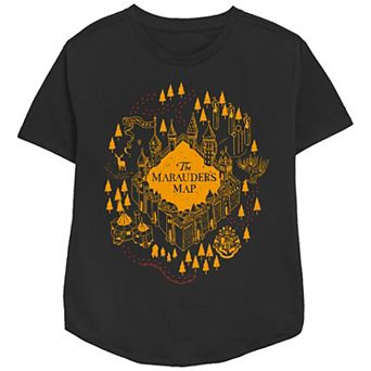 Women's Harry Potter The Marauder's Map Relaxed Fit Graphic Tee