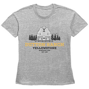 Women's Yellowstone Dutton Ranch Barn Basic Fit Graphic Tee