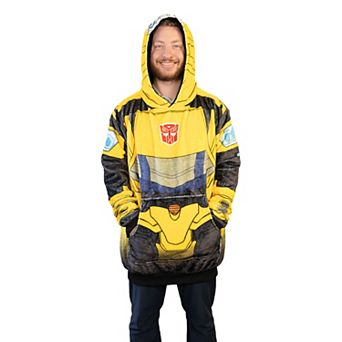 Unisex Transformers Bumblebee Snugible - Reversible Blanket Hoodie Pillow