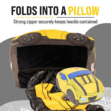 Unisex Transformers Bumblebee Snugible - Reversible Blanket Hoodie Pillow