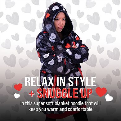 Unisex Love Sux Snugible Blanket Hoodie & Pillow