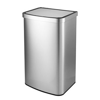 15.6 Gal./60 Liter Stainless Steel Rectangular Motion Sensor Trash Can For Kitchen