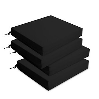 Unikome Waterproof Square Patio Seat Cushions, 18.5" X 16" X 3", 4 Pack, Indoor Outdoor Cushions