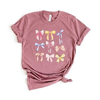 Coquette Bow Chart Short Sleeve Graphic Tee