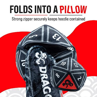 Unisex Dungeons & Dragons Snugible - Reversible Blanket Hoodie Pillow