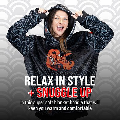 Unisex Dungeons & Dragons Snugible - Reversible Blanket Hoodie Pillow