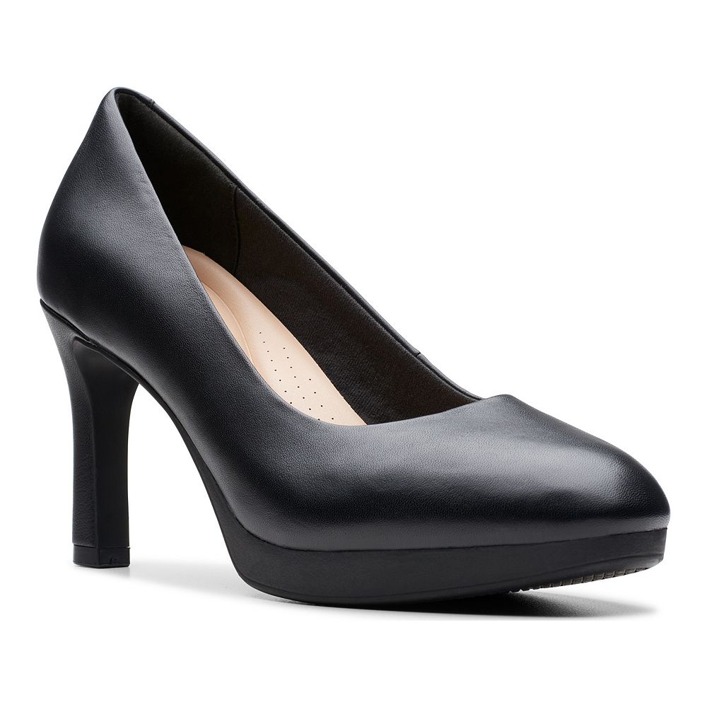 Clarks black pumps on sale