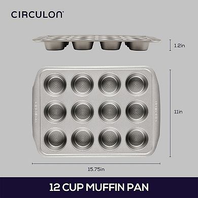 Circulon® Bakeware 12-Cup Nonstick Muffin Pan