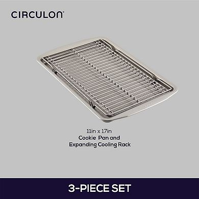 Circulon® Bakeware Baking Sheet Pan and Cooling Racks 3-piece Set