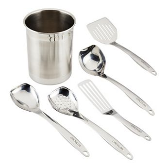 Circulon® Stainless Steel Kitchen Tools with Crock 6 pc Set