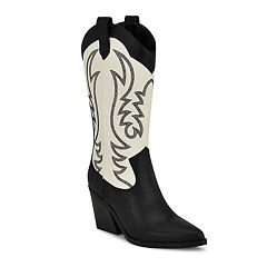 White Nine West Western Boots - Shoes | Kohl's