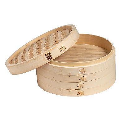 Joyce Chen 12" 2-Tier Bamboo Steamer Basket