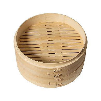 Joyce Chen 10" 2-Tier Bamboo Steamer Basket