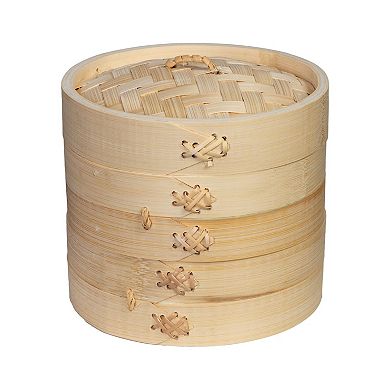 Joyce Chen 6" 2-Tier Bamboo Steamer Basket