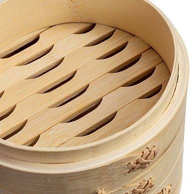 Joyce Chen 6" 2-Tier Bamboo Steamer Basket