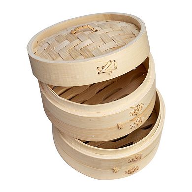 Joyce Chen 6" 2-Tier Bamboo Steamer Basket