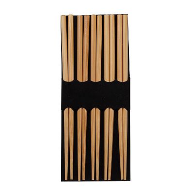 Joyce Chen 5-Pair Burnished Bamboo Chopsticks Set