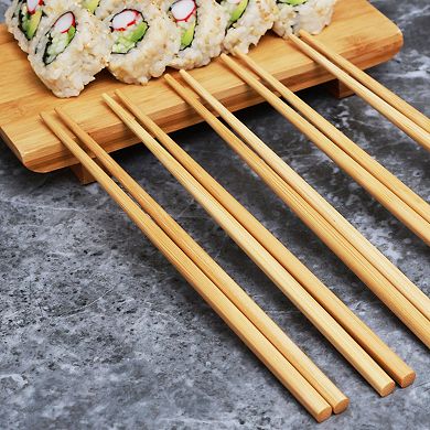 Joyce Chen 5-Pair Burnished Bamboo Chopsticks Set