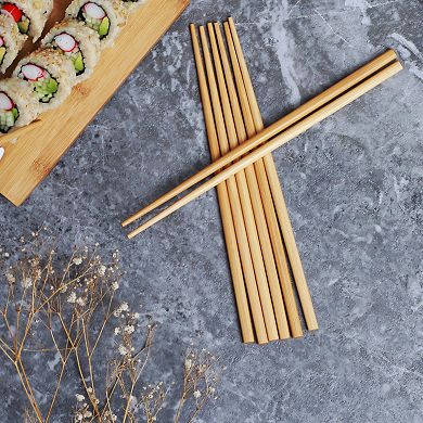 Joyce Chen 5-Pair Burnished Bamboo Chopsticks Set