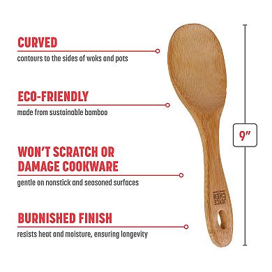 Joyce Chen 9" Burnished Bamboo Rice Paddle